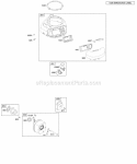 Air CleanerBlower Housing Muffler Diagram and Parts List for 218707-0026-E1  Briggs and Stratton Engine